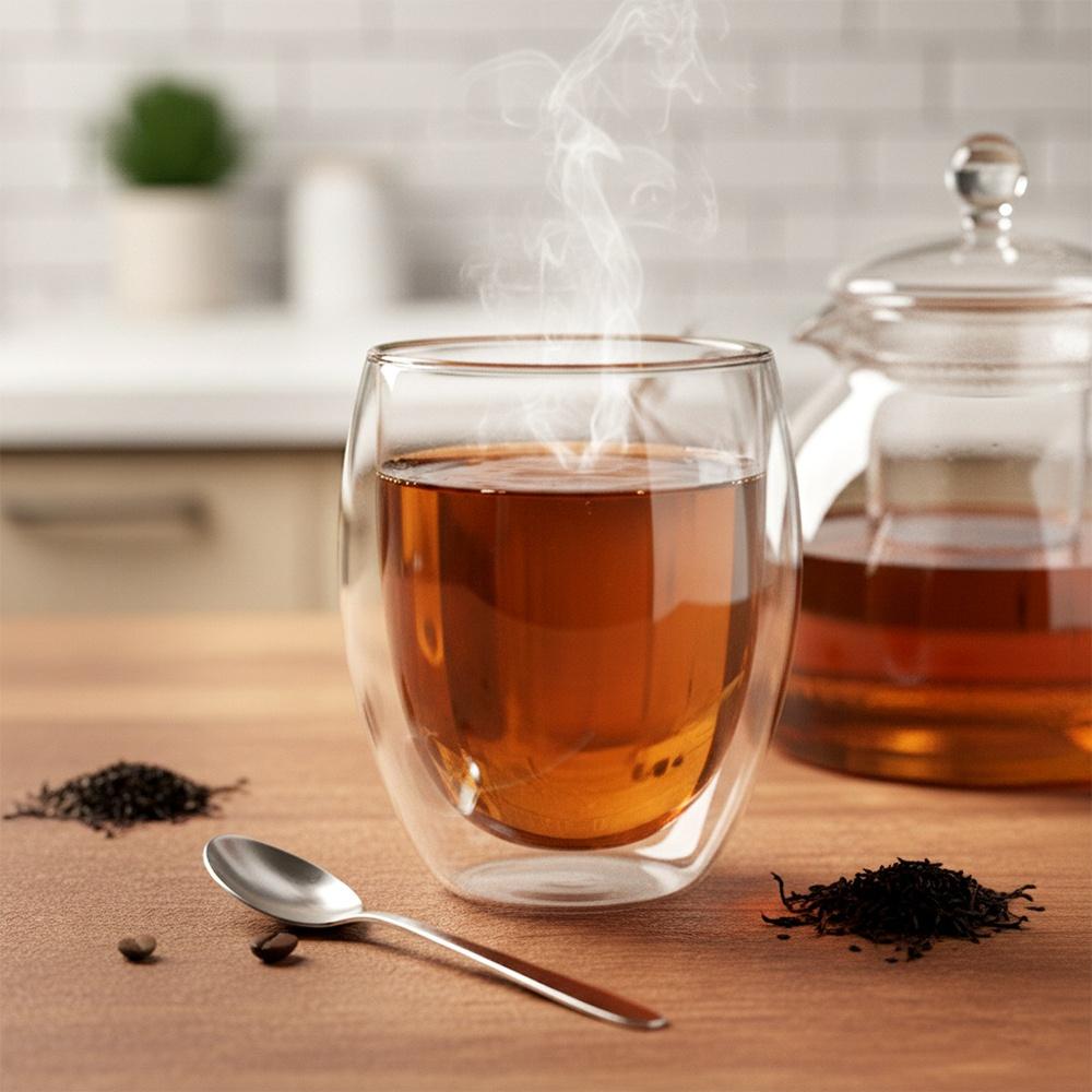 Szklanki Termiczne Z Podwójną Ścianką Do Kawy I Herbaty 370 Ml 2 Szt.
