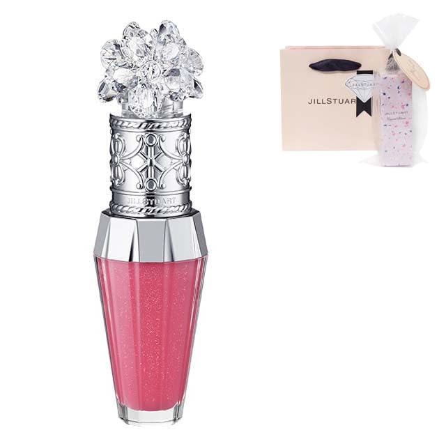 JILL STUART Crystal Bloom Lip Bouquet Serum Carnation Perfect as a Birthday Includes a shopping Pre-wrapped (#04 Blush), 6ml, Gift. bag.