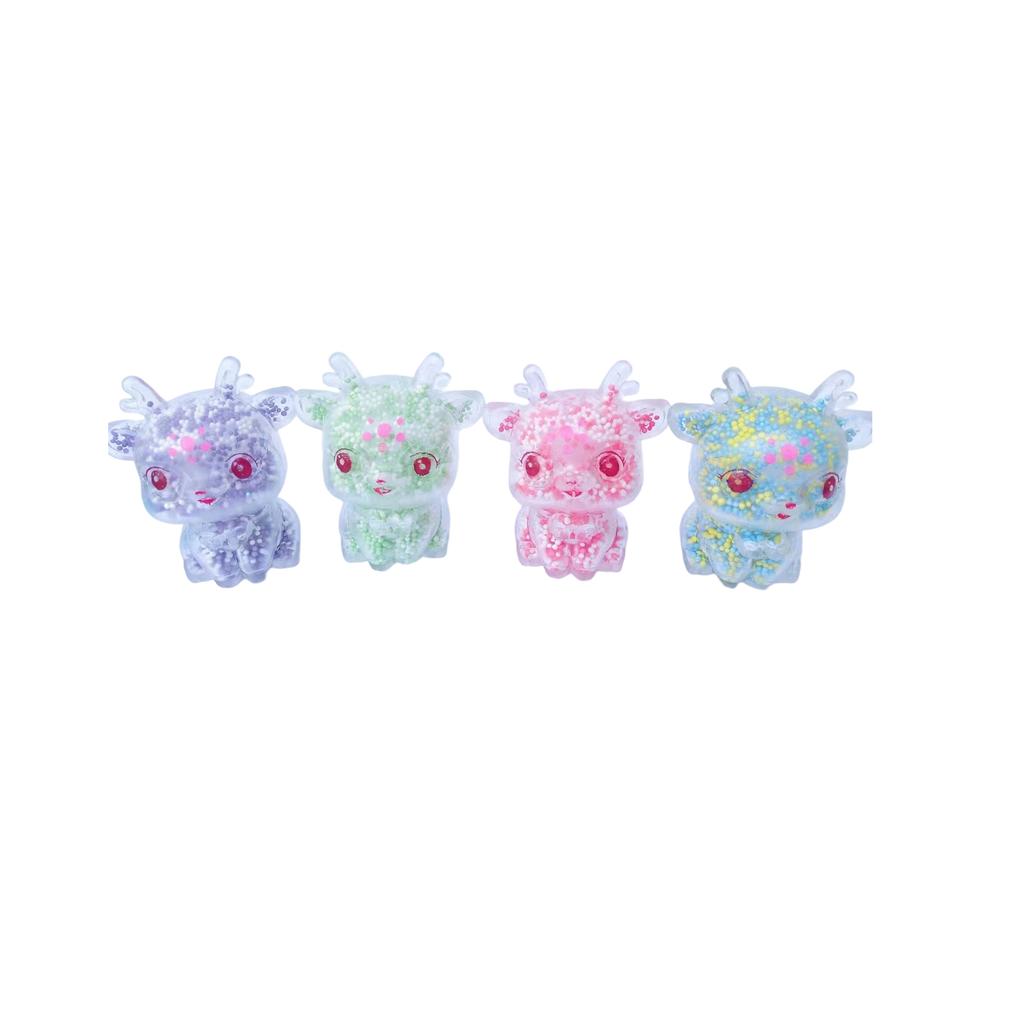 Light Up Foam Stress Toy for Children Cute Animal Shaped Flashing Bead Filled Sensory Ball for Hand Exercise Play