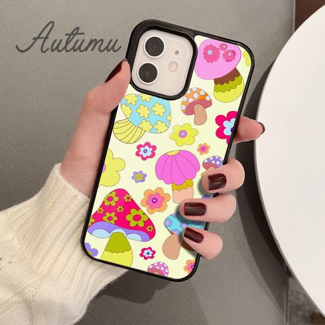 70er Groovy Herz Herzen Handyhülle für iPhone 11 12 13 14 Pro Max mini X XR XS SE 2020 6S 7 8 Plus Samsung Galaxy S21 S22 Hülle