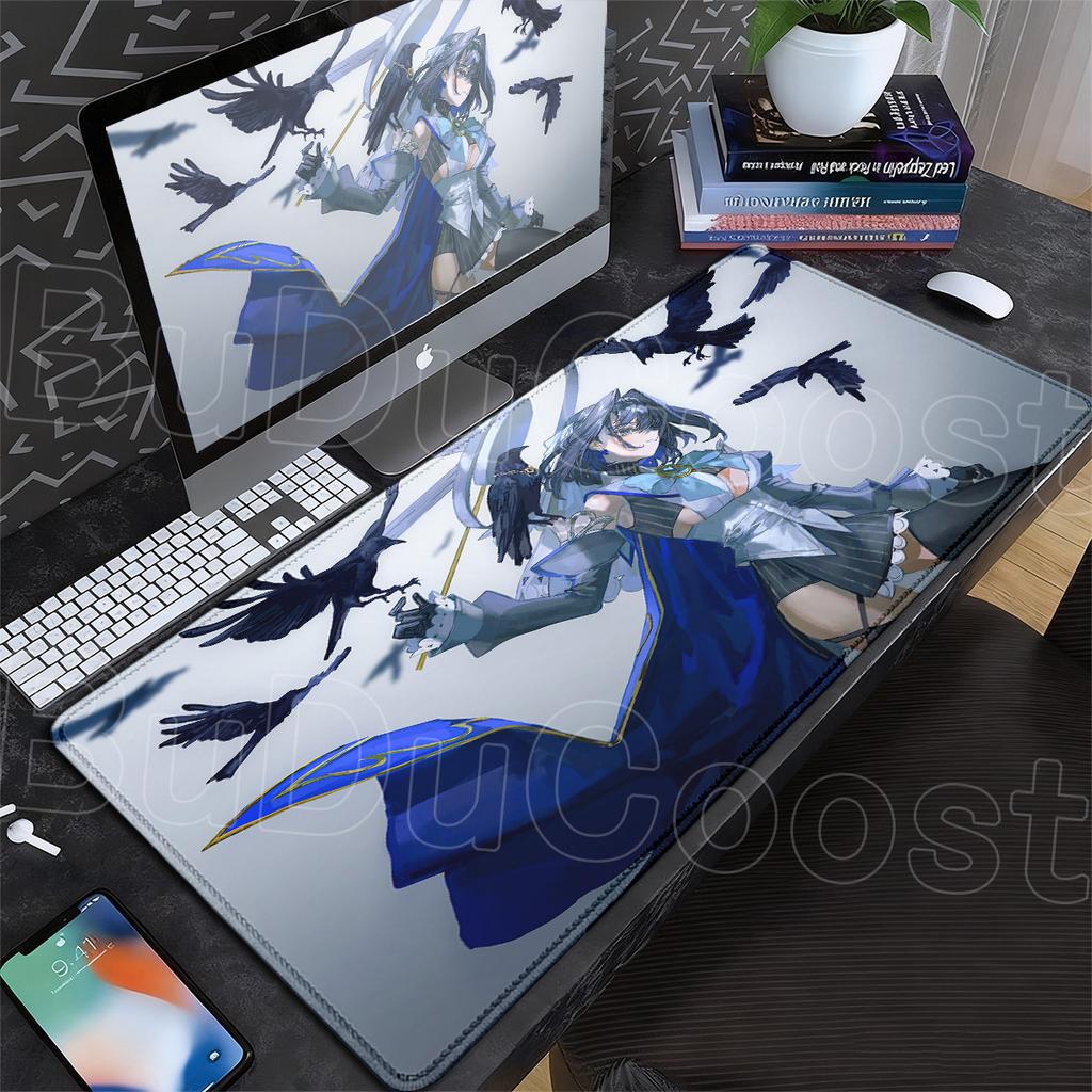 Hololive Cute Girl Ouro Kronii Laptop Keyboard Carpet Computer Gaming Accessories HD Printing Office Decoration Cabinet Mousepad