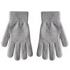Women Full Finger Gloves Knitted Solid Autumn Winter Hand Keep Warm Thicken Lining Skiing Short Wrist Female Mittens