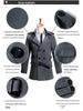 Men's Double-Breasted Wool Coat, Casual Autumn/Winter Windbreaker, Andy Lau Style