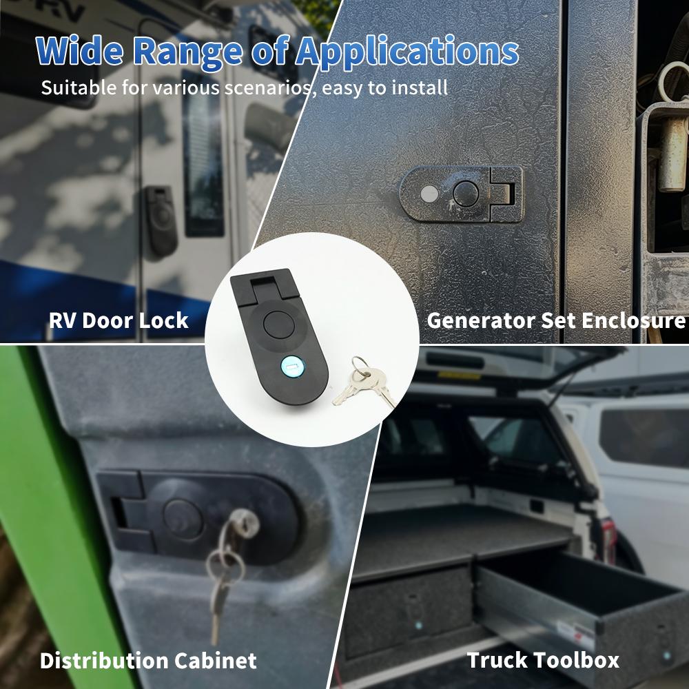 For Southco C5 Compression Latch Zinc Alloy Electric Equipment Push Button Trigger with Key Unlock Sealed Lever Latches