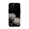 Crystal Rose for iPhone17promax Space Phone Case Apple 16 Transparent 14/13 Fine Hole 15