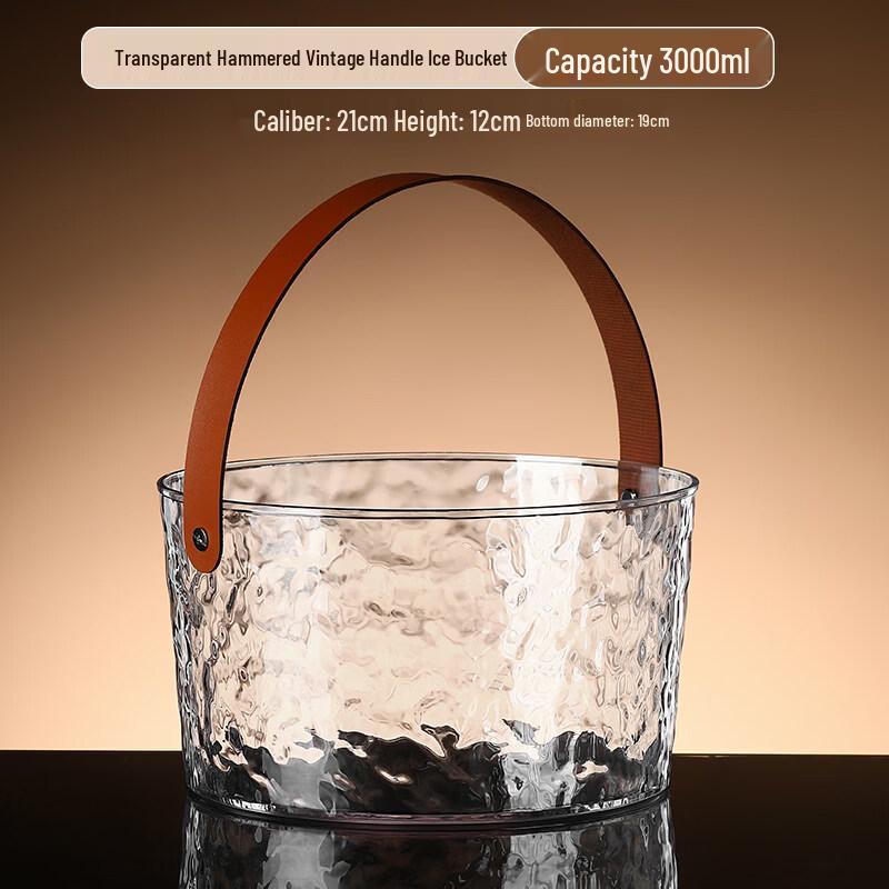 ZISIZ Plastic Ice Bucket