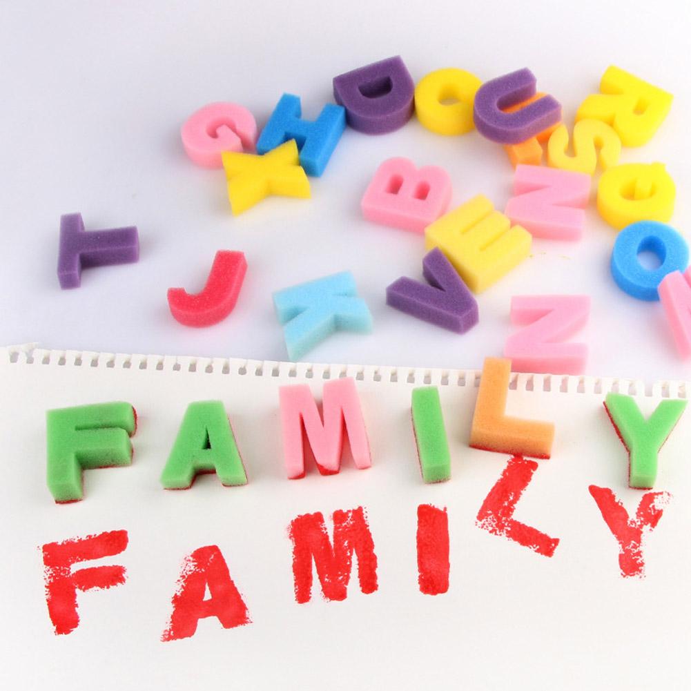 Sponge Painting Kit for Kids Alphabet Painting Models Art Craft Drawing Tools for Kids Toddlers