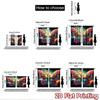 2D flat printing 2pcs Party Curtain Cosmic Rainbow Butterfly Galaxy Digital Printed Polyester Drapes Holiday Decorations for
