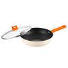 Deselangjin Orange Feineisen Wok & Suppentopf Set