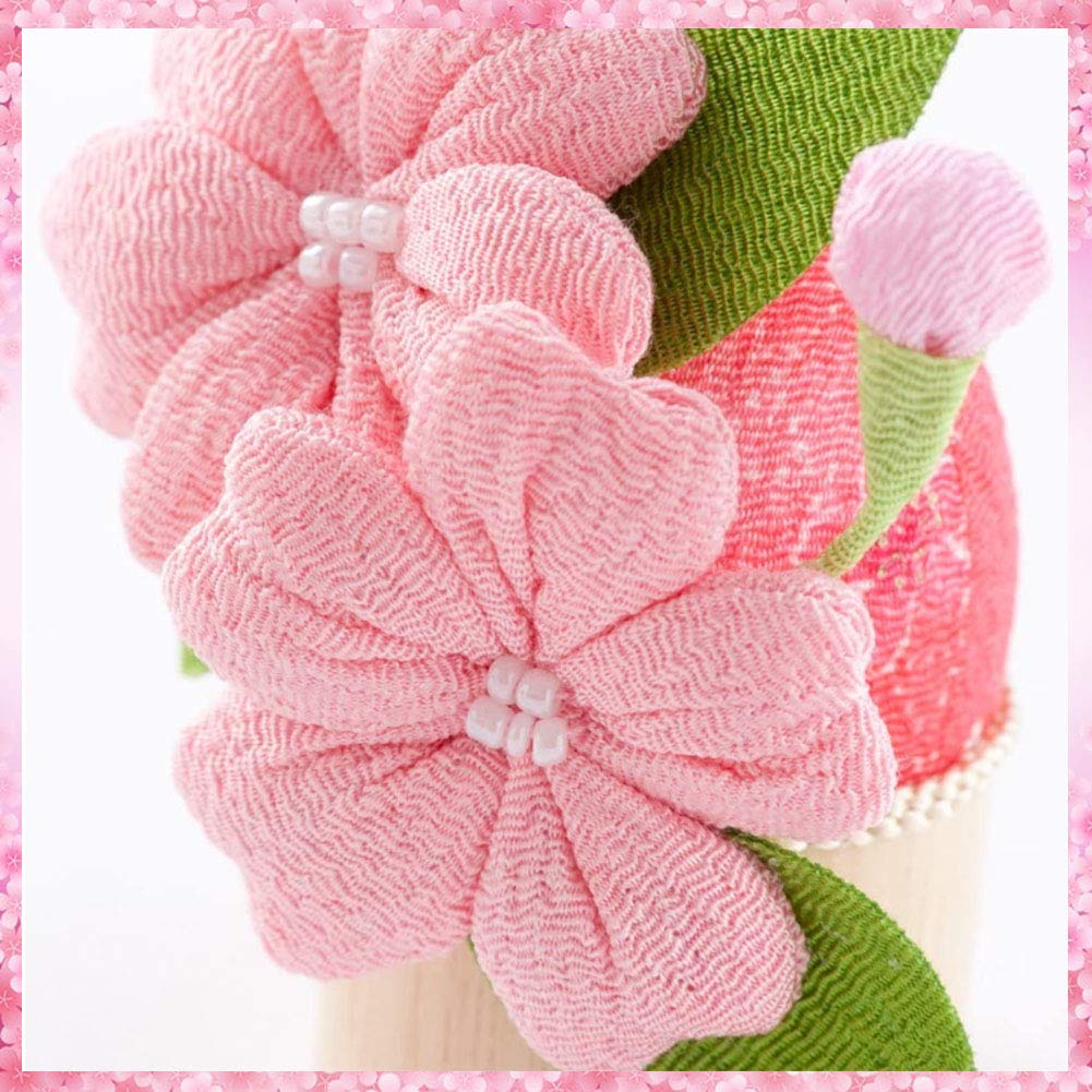 Hina Doll Chirimen Sakura Tachibana Hina Single Hinamatsuri Sakura Wooden Round Stand Accessories, (Pair), Doll, Item, Decoration, Tachibana,