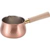 Wahei Freiz Pure Copper Milk Wooden Excellent Heat Made In Tsubame-Sanjo Pan, 12cm, Gas-Stove Only, Handle, Conduction, Antibacterial, Japan, Chitose,
