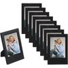 Uxcell 8pcs Mini Picture Frames, 2.4 X 3.6 Inch Rectangular Film Photo Frame, Small Tant Film Photo Frame Holder for Tabletop Picture Display, Black