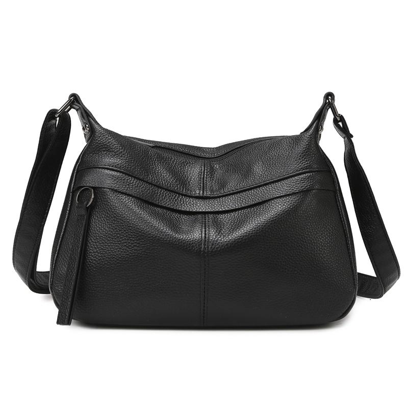 Luxury Designer Soft Genuine Leather Shoulder Crossbody Bag For Women 2025 Cow Leather Handbag High Quality Female Messenger Bag