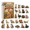 Holiday Box Gifts Animals Advent Calendar 2026, 24-Day Christmas Countdown with 24 Pcs 2D Party Favors Acrylic Wild Animal Pendants, Gift for Family,