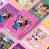 55 Pieces Cartoon Photo Collectible Cards Set Shiny Anime Style Gift Memorabilia