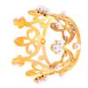 Crown Princess Topper  Pearl Hair Ornaments For Wedding Birthday Party