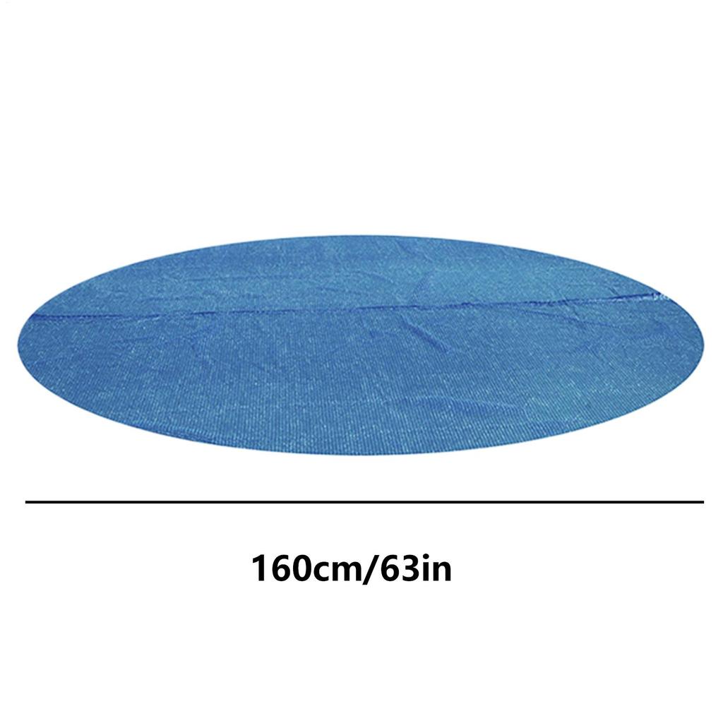 Round Solar Thermal Pool Cover Solar Hot Tub Covers Weatherproof Foldable Protector Portable Energy Saving Thermal Blanket