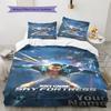 Name Custom Just Cause Pattern Bedding Set Quilt Cover Pillowcase Home Decor Gift (1 * duvet cover + 2 * pillowcase, without core)