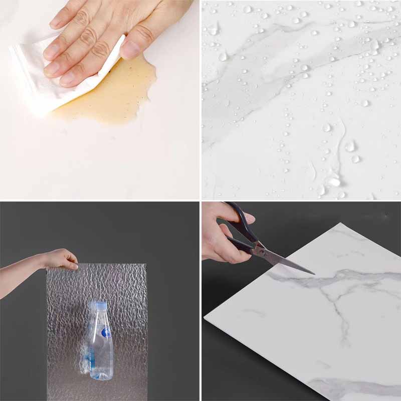 60*30cm samolepicí imitace dlaždic samolepky na zeď zesílené tapety kuchyň koupelna ložnice nástěnná dekorace renovace