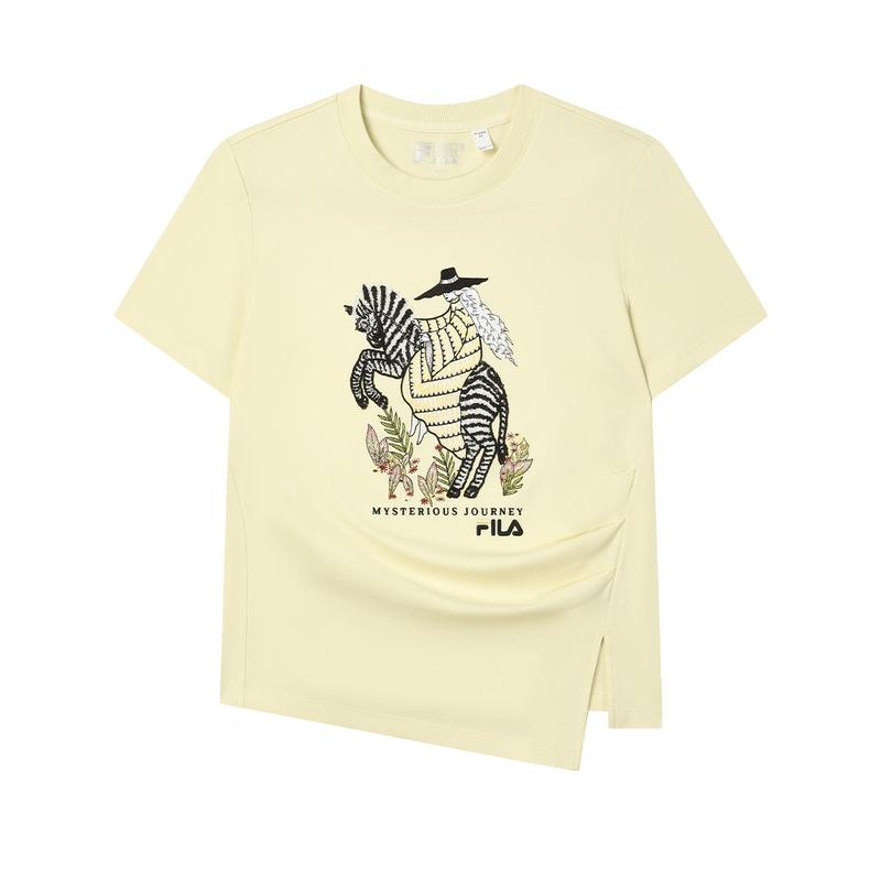 

New FILA T Shirts Women s Light Gold F11W438101FYE 160/80A/S