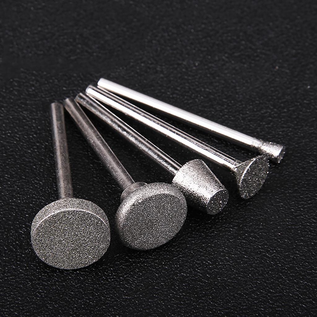50 Stück Diamant-Schleifköpfe 3,175 mm Schaft Diamantbeschichtete Rotationsfräser Set Schleifer Rotationswerkzeug Set Schleifschneidkopf Bohrer Metallgravur