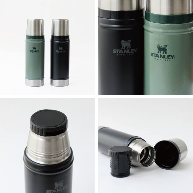 STANLEY Classic Vacuum Bottle Green Water Bottle Thermal Insulation Stainless Steel Bottle Water Bottle Gift Dishwasher Safe Japanese 0.47L (Genuine