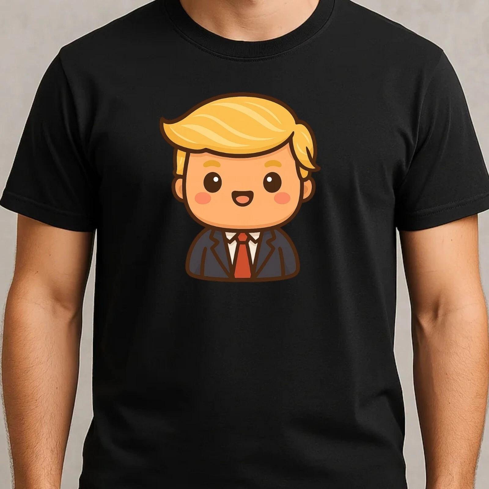 T-Shirt Herren Kawaii Trump Motiv Baumwolle Größe S bis 5XL L