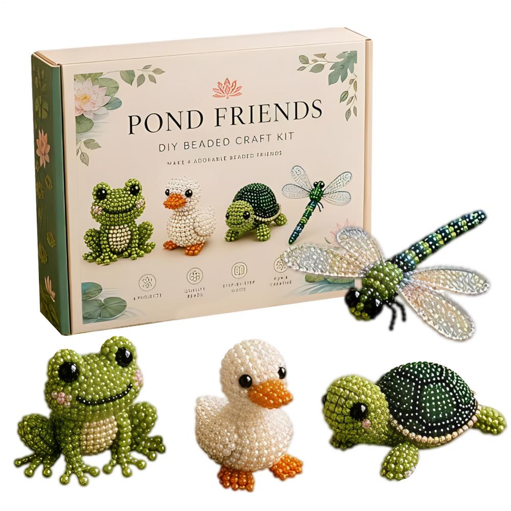3D Beaded DIY Kit Animal Themed Beadwork Set Beginner Beading Craft Kit for Adults Enthusiasts Birthday Parties Rainy Days Stay