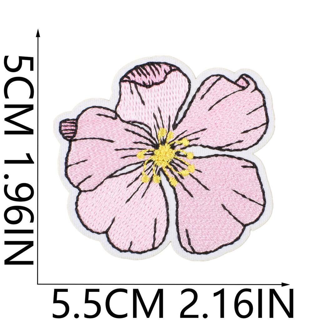 Cactus Car Embroidery Cloth Sticker Jacket Decoration Wave Patch Sticker Butterfly Computer Embroidery Label Flower Stamp Ironing