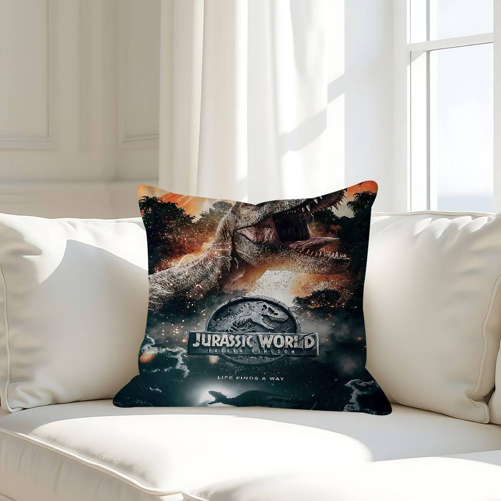 J-Jurassk Park Pillow Case Removable Washable Cushion Cover – All-Season Soft Linen 16x16Inch