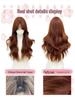 Retro Elegant Orange Wavy Wig - Age-Defying, Natural & Face-Framing Full Head Cover