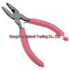 Handmade 5" Pink Handle Toothless Needle Nose Jewelry Pliers Set