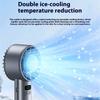 Multifuntional Digital Display Fan Efficient Cooling Fan 5200mAh Quiet Powerful Fan Plastic Texture for Outdoor Travel