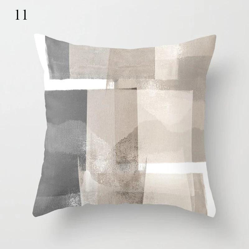 Grey series family pillowcase square  home office cushion cover