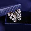 New Products Color Golden Butterfly Rhinestone Brooch Diy Insect Party Wedding Bouquet Brooch Gift Metal Rhinestone Brooch