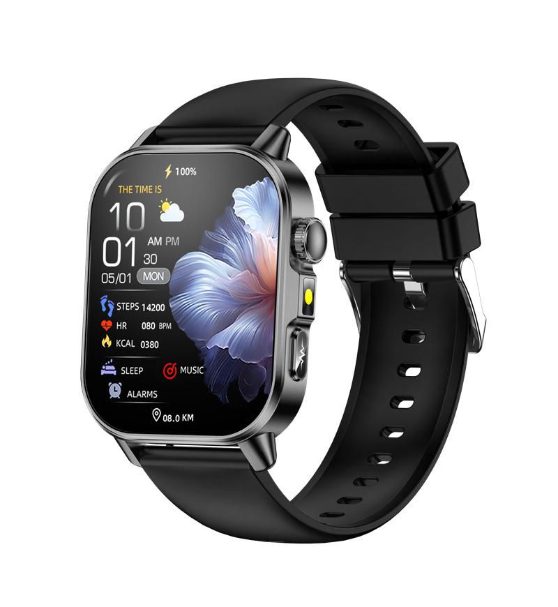ET571 Smart Watch 2inch Screen ECG Health Monitoring Outdoor Sports Fitness Flashlight SOS Emergency Call Men Women Smartwatch