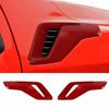 2pcs Front Fender Side Vent Cover Trim Panel Decor For Ford F-150 -23 Red