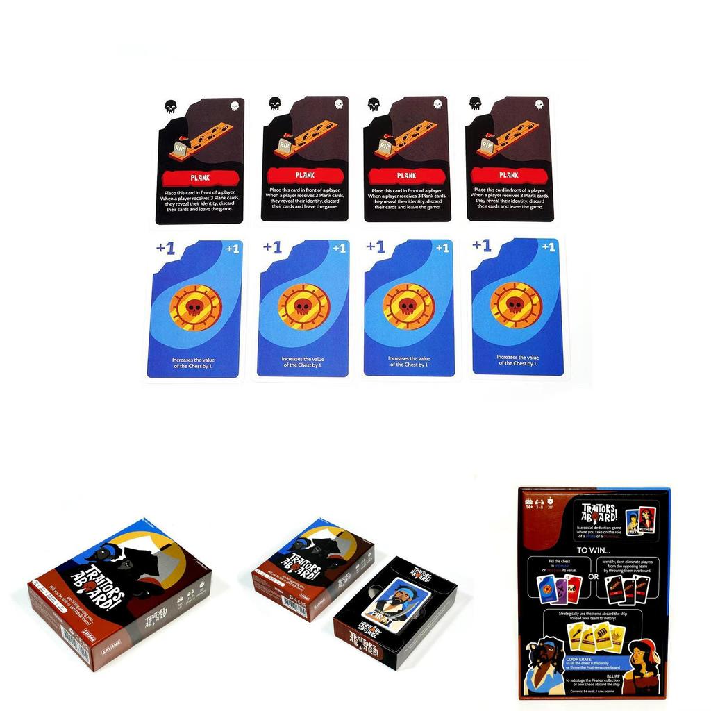 Traitor Aboard Card Game Made Of Cardboard For Home Use And Interactive Entertainment
