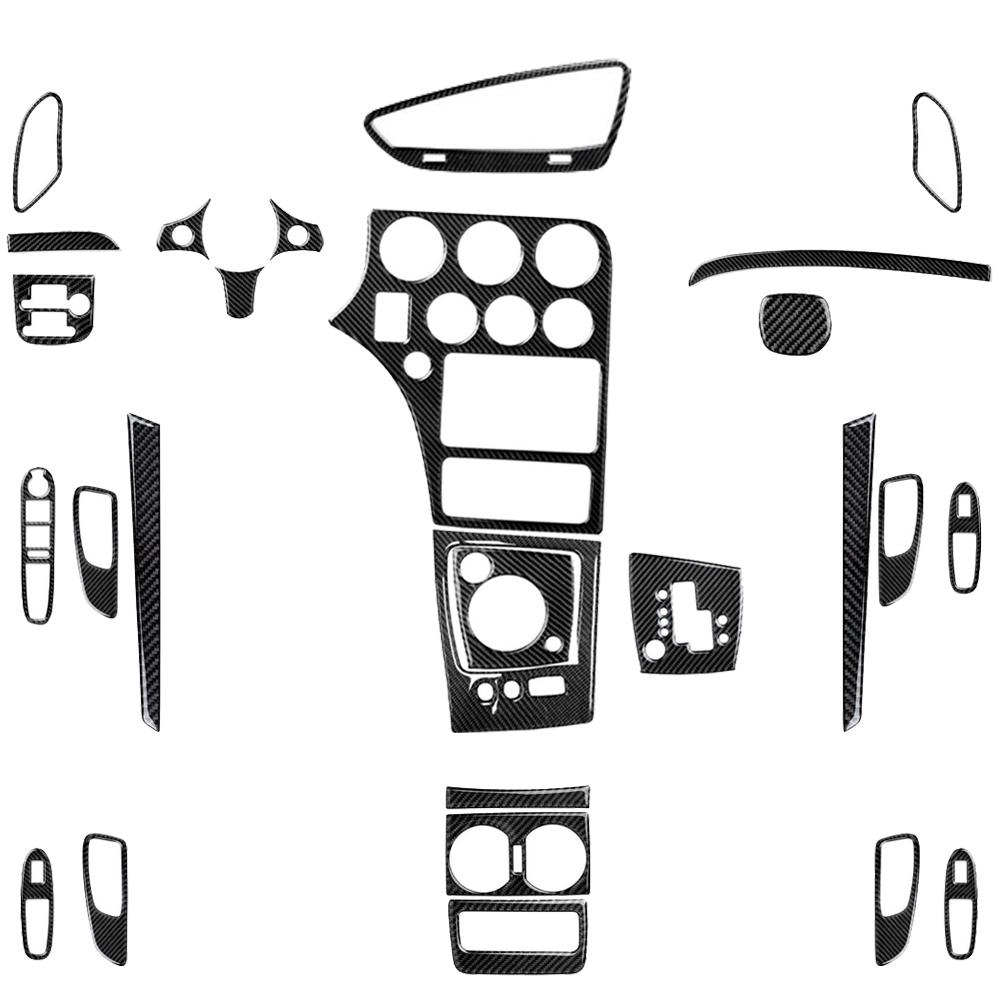 Carbon Fiber Gear Air Outlet Window Lift Steering Wheel Panel Suit Car Interior Accessories Sticker For Alfa Romeo 159 2005-2023