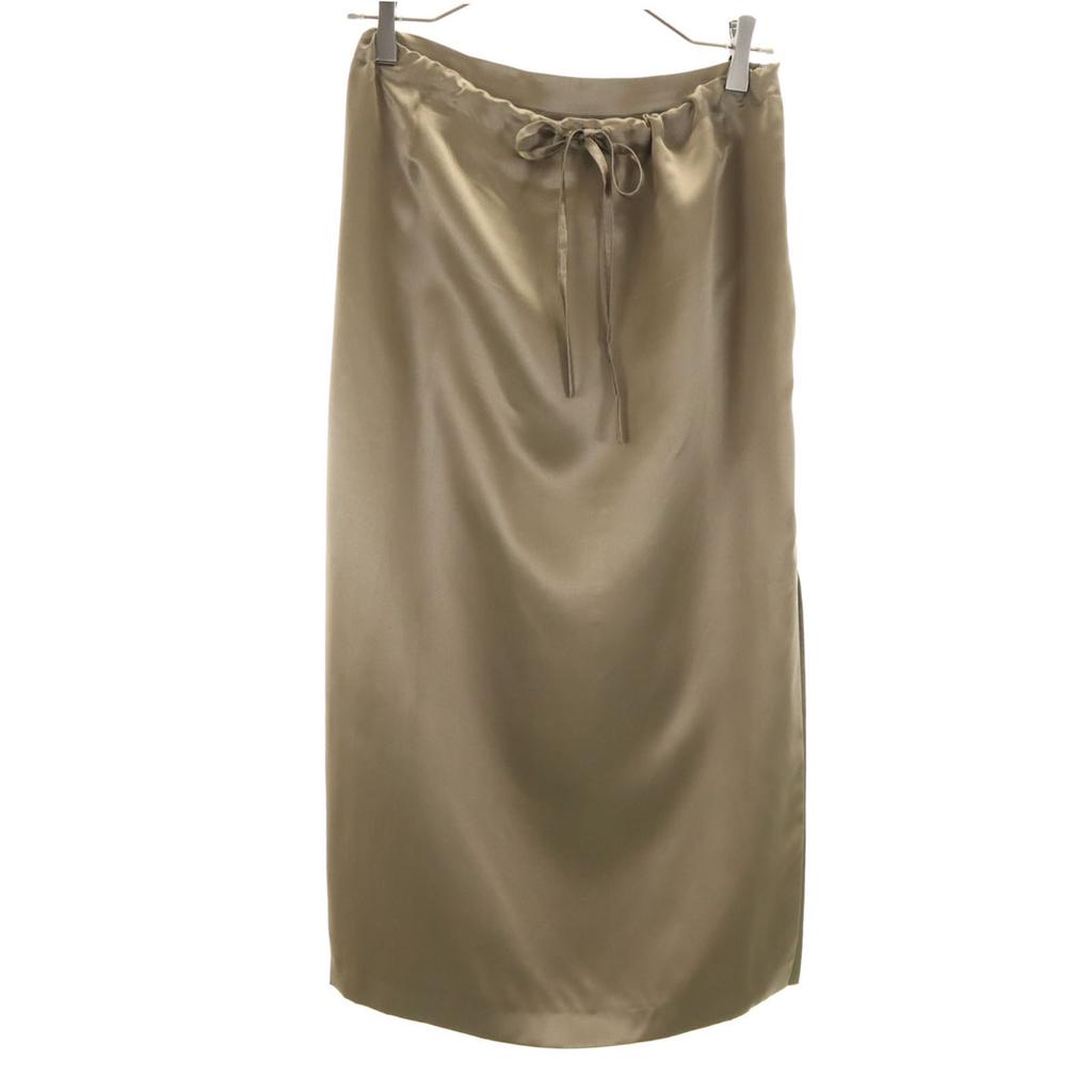 Max Mara Made In Italy Mimole Length Tight Skirt 36 Khaki Gray System Women Used