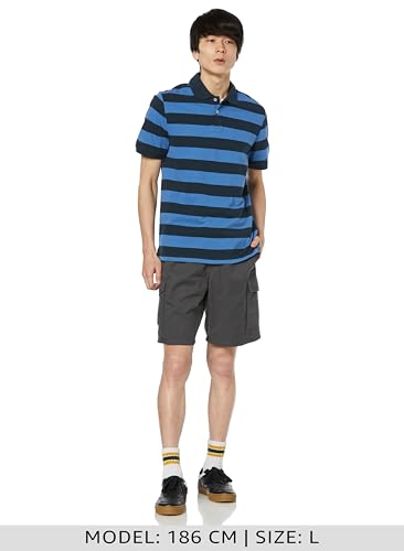 Amazon Essentials Men's Cargo Shorts with Elastic Waist, Dark Gray, Size M