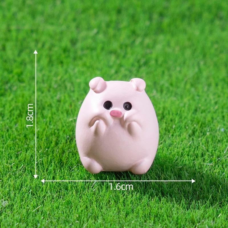 Cute Mini PigsSnailsSmall Animals Cute Grain Decorative AccessoriesMicro-landscape Small Ornaments