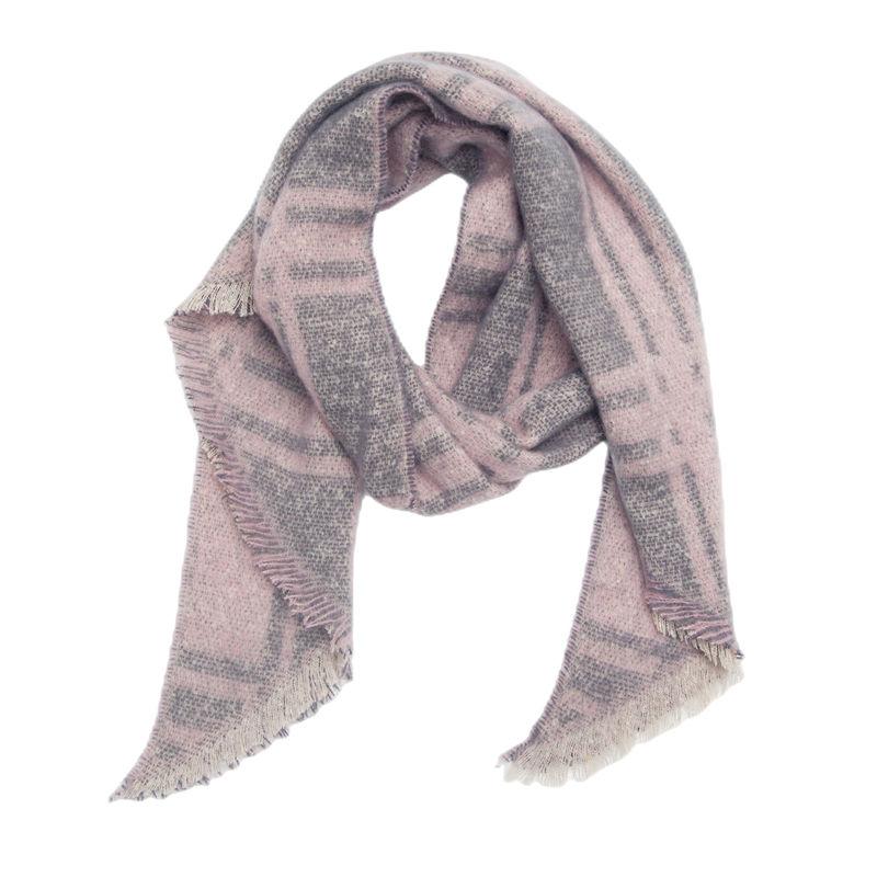 Diagonal Scarf Fashion Women Shawl Yarn Rhombus Shawl Circle Keep Warm