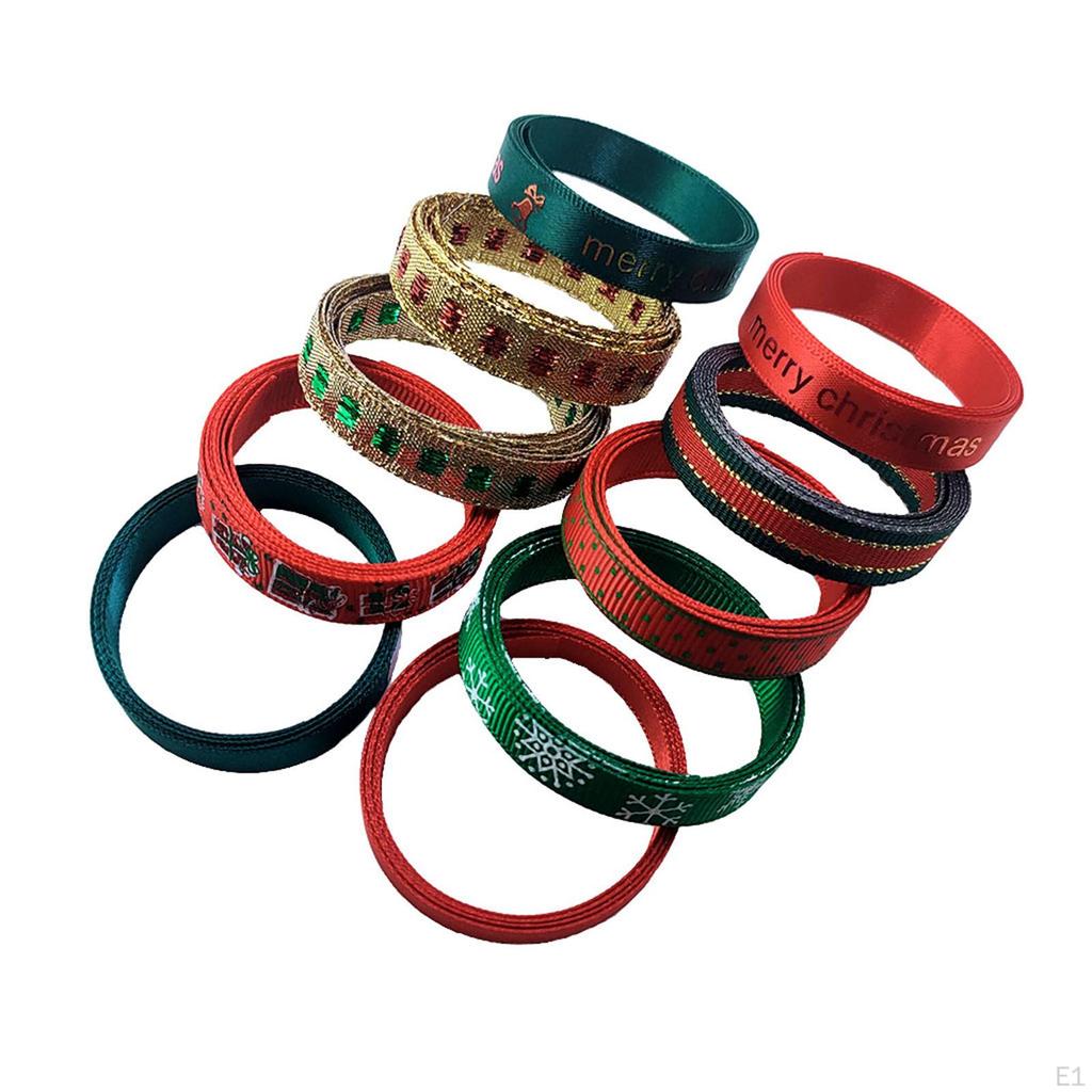 Printed Ribbon for Home Decor, Gift Wrapping, crafts, 4 Sizes
