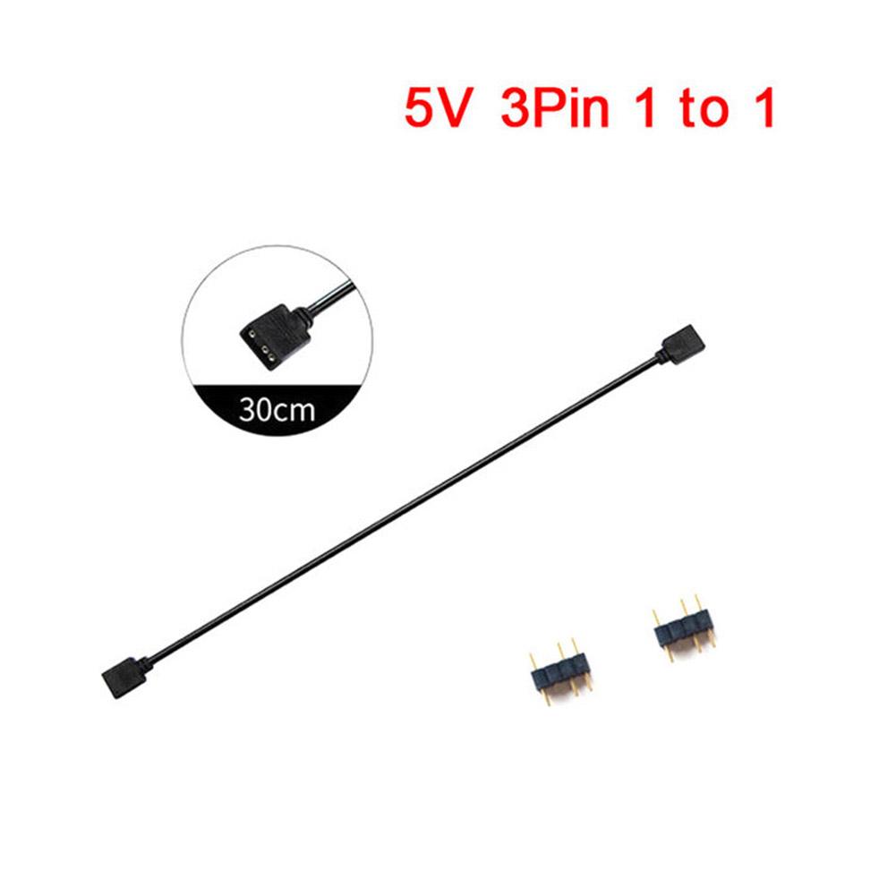 

Адаптер-удлинитель ARGB 5V 3 Pin/12V 4Pin 30см Кабель-разветвитель ARGB 1 к 1 для светодиодной ленты MSI A SUS ASRock AURA