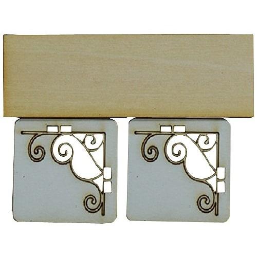 

Kobaani Model Studio 1/12 Scale Wrought Iron Furniture Iron Shelf Set No.05 Assembly Kit IF-012