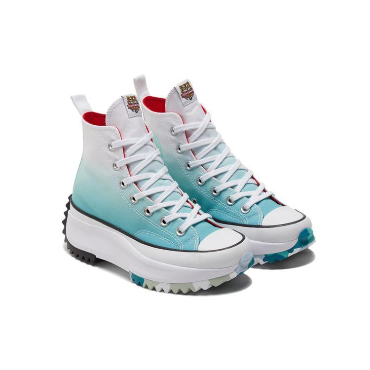 Converse Run Star Hike High Čínský Nový Rok - Washed Teal Unisex Tenisky Bílá Univerzitní Červená 173124C