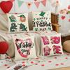 4Pcs Valentine'S Day Pillow Cover, Valentine'S Day Wedding Anniversary Sofa Butterfly Love Envelope Pillow Cover