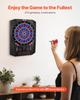 Electronic Dart Board, 336mm Target Dartboard with 45 Games & 474 Variations for Up To 8 Players, 6 Dart Shafts with Flights & 50 Soft Tips, Color LED