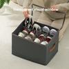 Foldable Custom Oxford Fabric Shoe Storage Box With Lid And Dividers Dustproof Large Capacity Multifunctional Shoe Organizer For